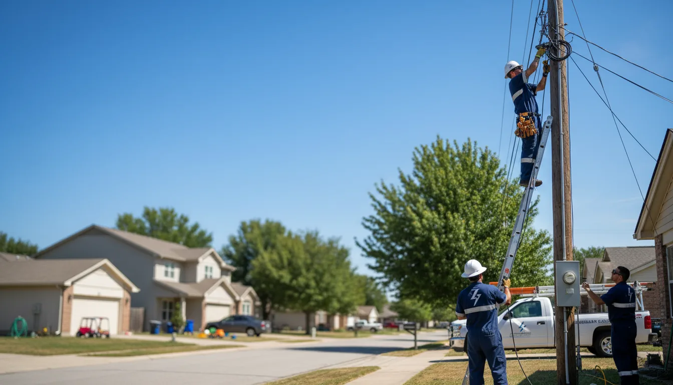 Residential electrician providing installation services in Champlain, VA